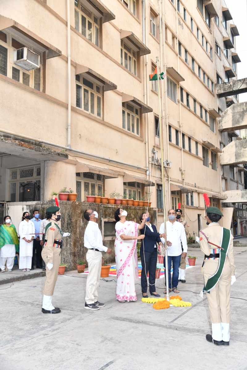 Republic day ceremony Churchgate Campus, SNDTWU