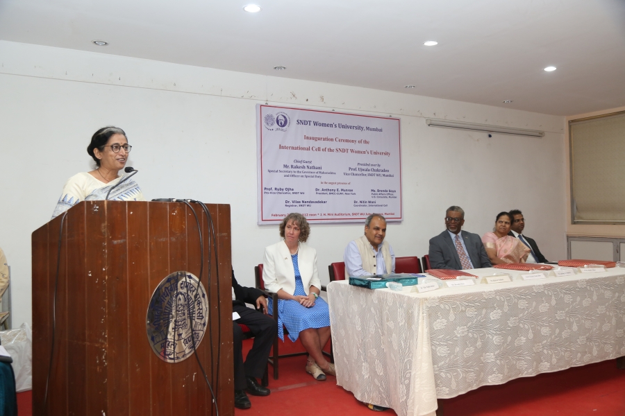 Inauguration Ceremony of the International Cell of SNDTWU